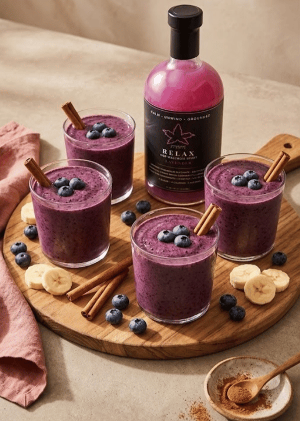Lavender Blueberry Wind-Down Smoothie | PBP Relax Recipe