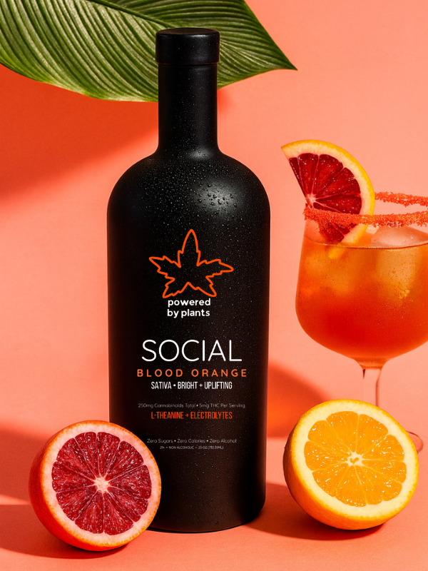 <h3>Social Blood Orange</h3><h4>Connectionn & Joy</h4><p>5mg THC per shot for Social + Connections</p>