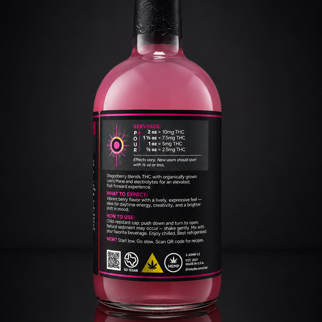 Elevate Dragonberry - Focus & Energy (750ml)