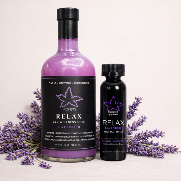 <h2>Ritual & Rest</h2><h3>Relax Lavender</h3><p>10mg THC for Restoration + Relax</p>
