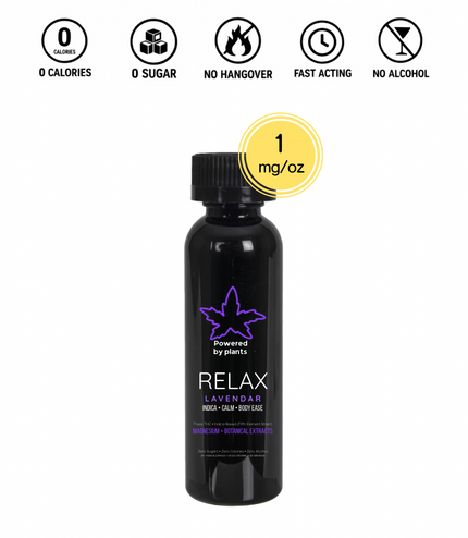 Relax lavender 1mg per oz THC Drink by Powered By Plants