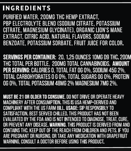 Elevate Dragonberry Mini - Focus & Energy (60ml) a Functional Energy Drink by Powered By Plants