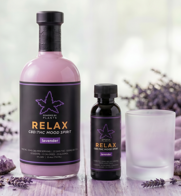 <h2>Ritual & Rest</h2><h3>Relax Lavender</h3><p>10mg THC for Restoration + Relax</p>